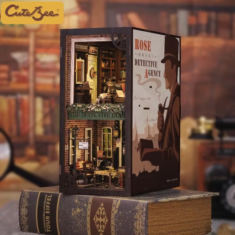 Woodworking Book - CUTEBEE Book Nook 3D miniatur Puzzle,