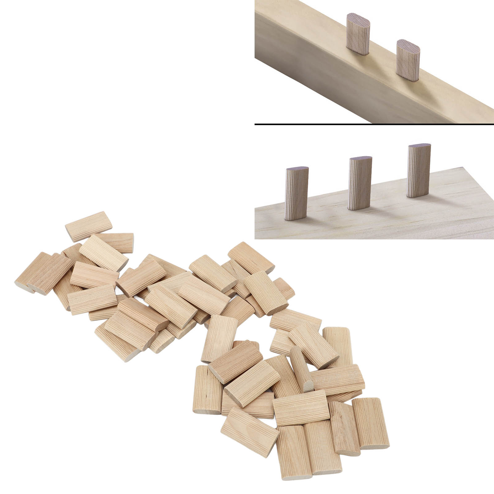 Woodworking Domino - 50pcs Domino Tenon Kayu Beech 8x40mm