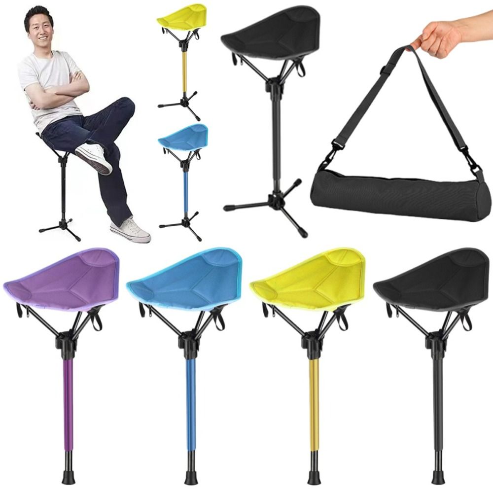 Woodworking Outdoor Furniture - Kursi Lipat Tripod dari Aluminium Alloy,