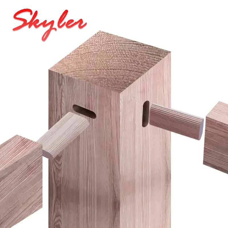 Woodworking Domino - Domino 100/Bag Kayu Solid DIY Stripes