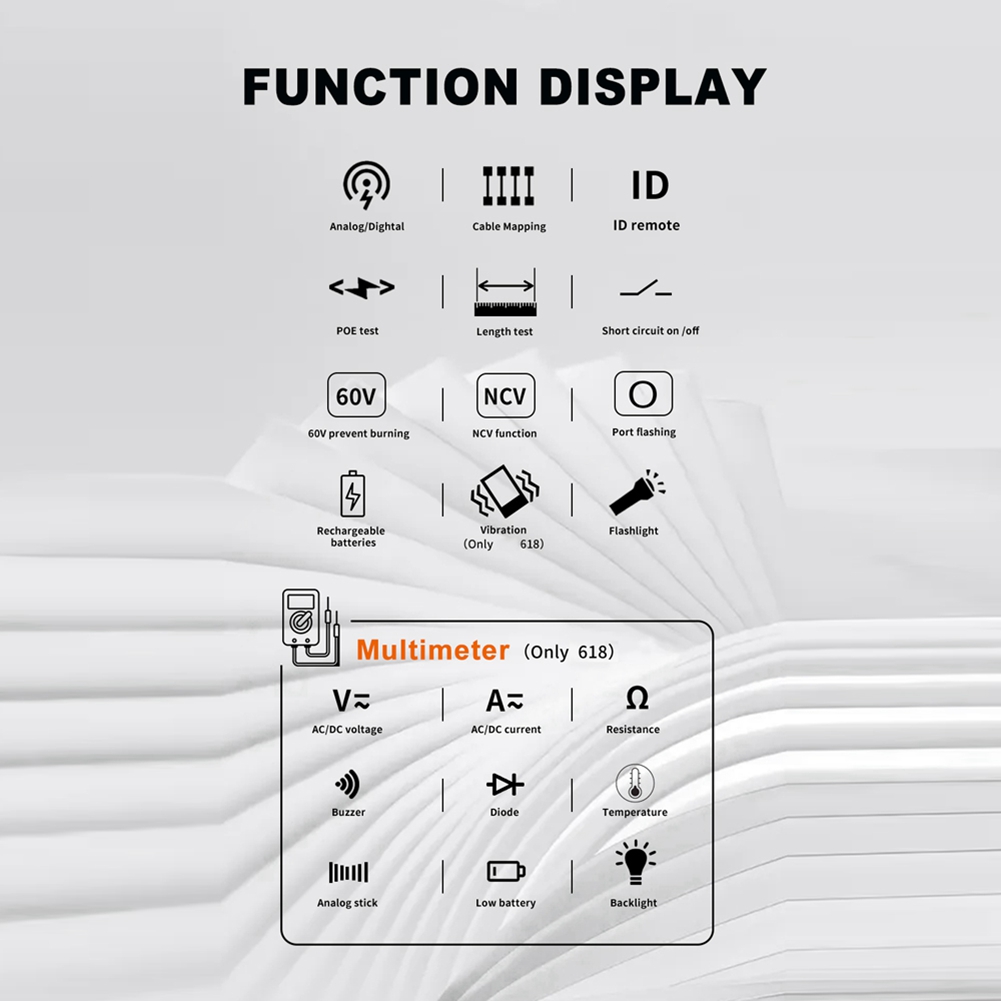 Woodworking Network - 2026 HOT ET618 Penguji Kabel Jaringan