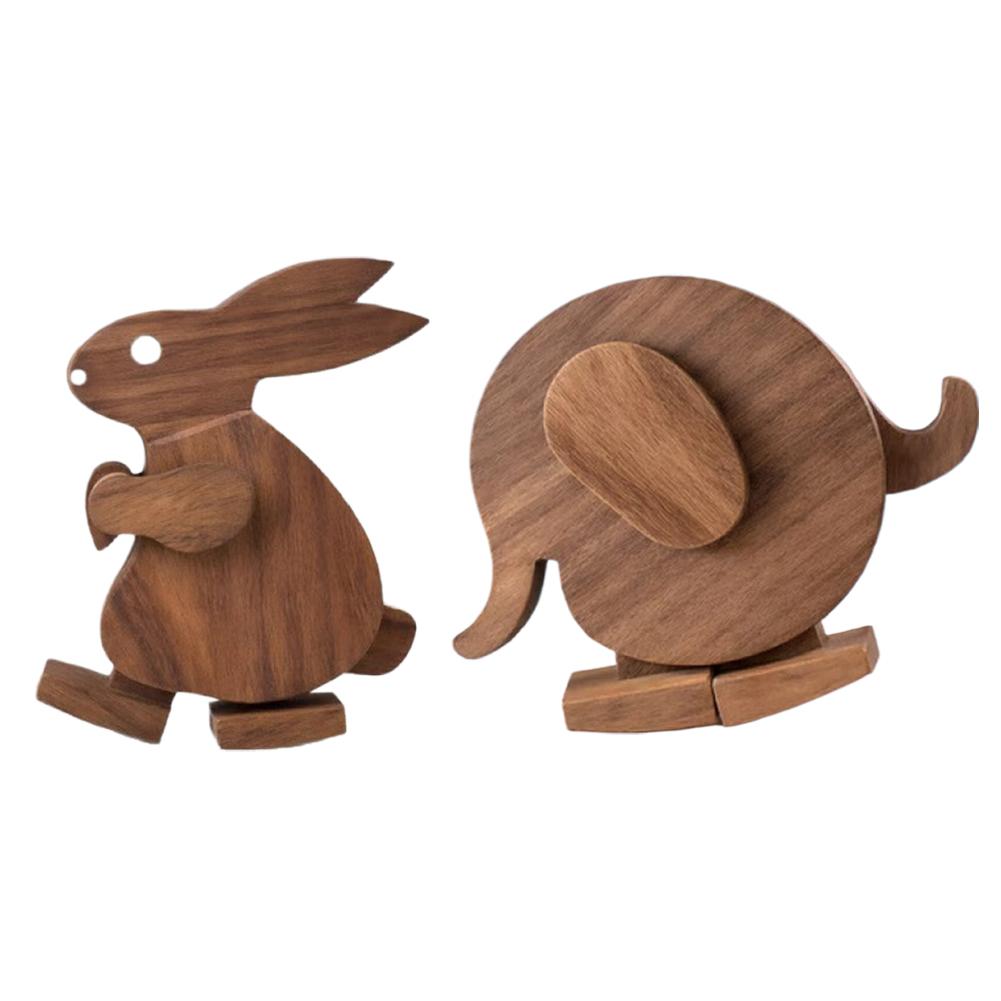Woodworking Joint - 2Pcs Set Hewan Kayu Skandinavia yang