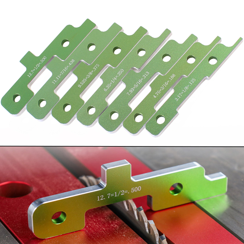 Woodworking Classes - Blok pengaturan Router Woodworking 7 buah