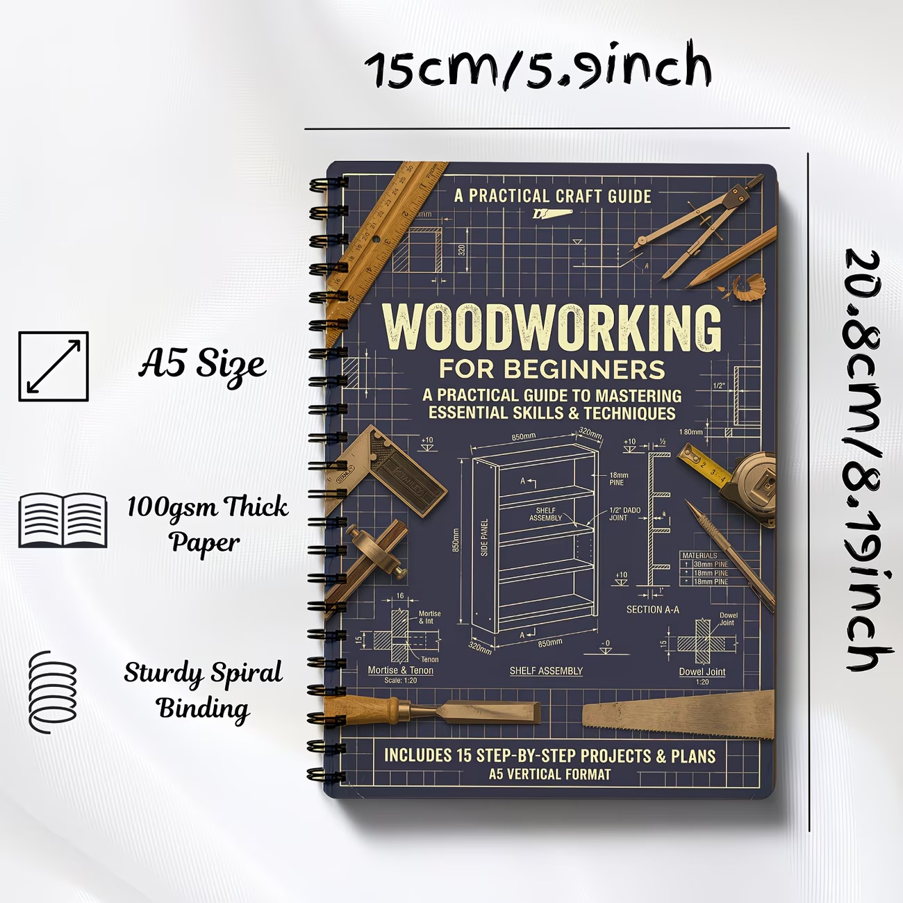 Buku Catatan Kerja Kayu A5 Vin - Woodworking Book ulasan dan harga