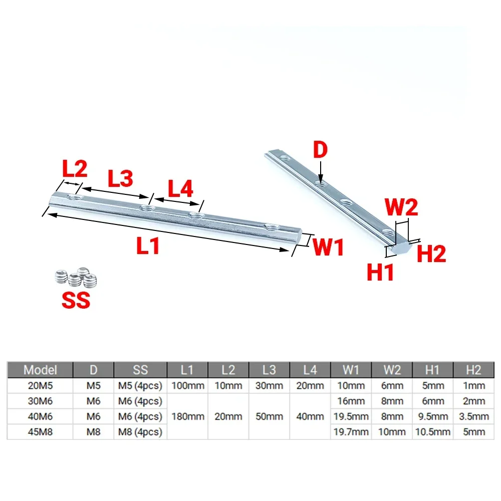 4 buah v-slot t-slot penghubun - Woodworking Joint ulasan dan harga