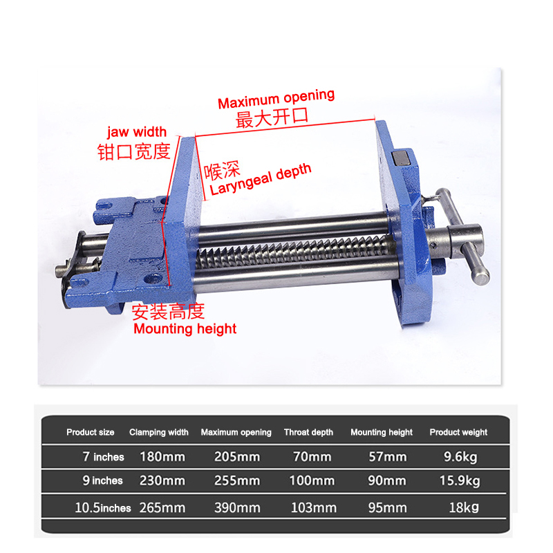Klem Meja Kerja Kayu Baja Karb - Woodworking Quick Release Vise ulasan dan harga