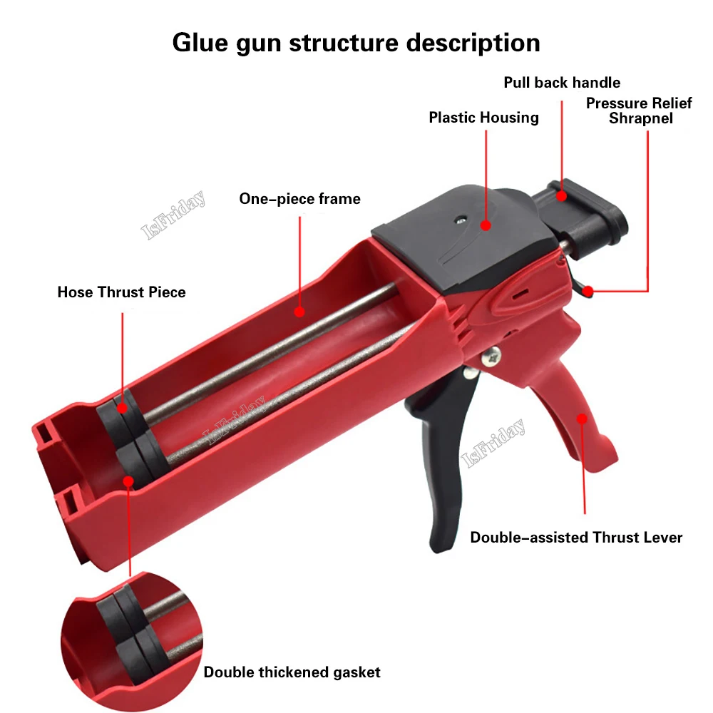 Aplikator Pistol Kartrid Kompo - Woodworking Glue Applicator ulasan dan harga