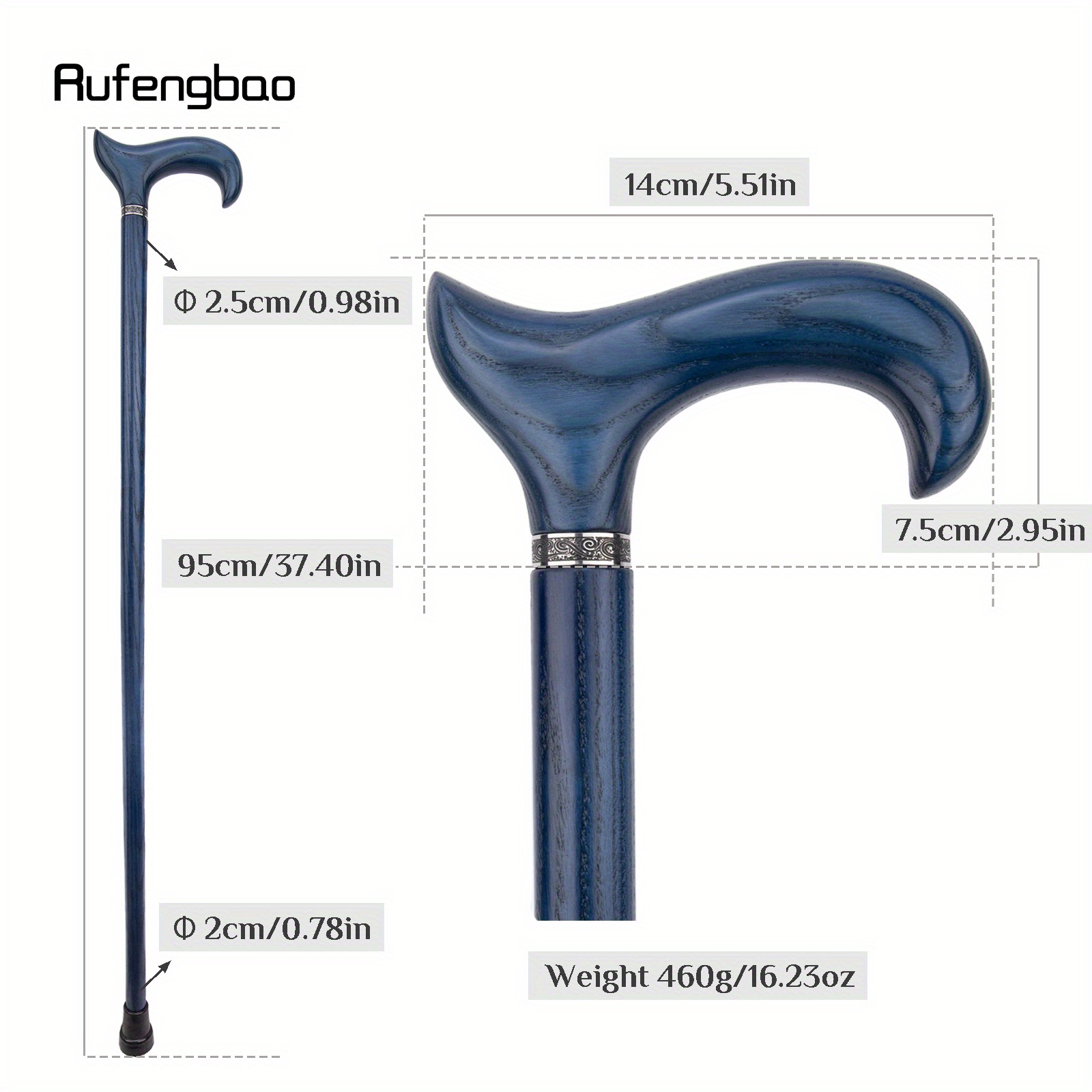 Tongkat Kayu Biru Model Single - Woodworking Joint ulasan dan harga