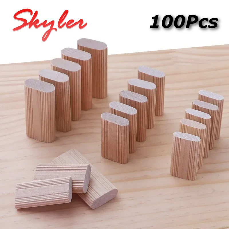 Domino 100/Bag Kayu Solid DIY  - Woodworking Domino ulasan dan harga
