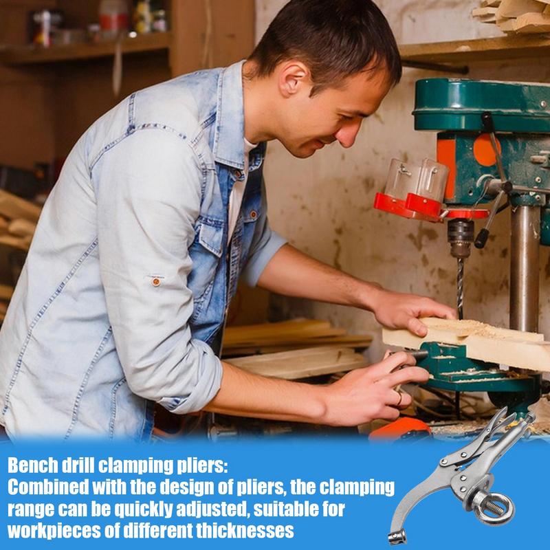 Penjepit Pengunci Tekan Bor 9  - Woodworking Quick Release Vise ulasan dan harga