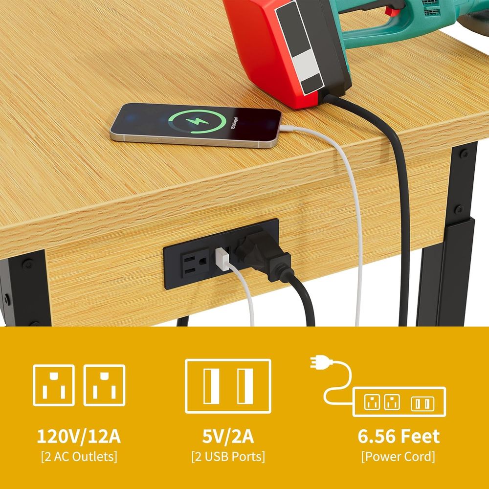 Meja Kerja Tugas Berat 60 inci - Workbench Woodworking ulasan dan harga